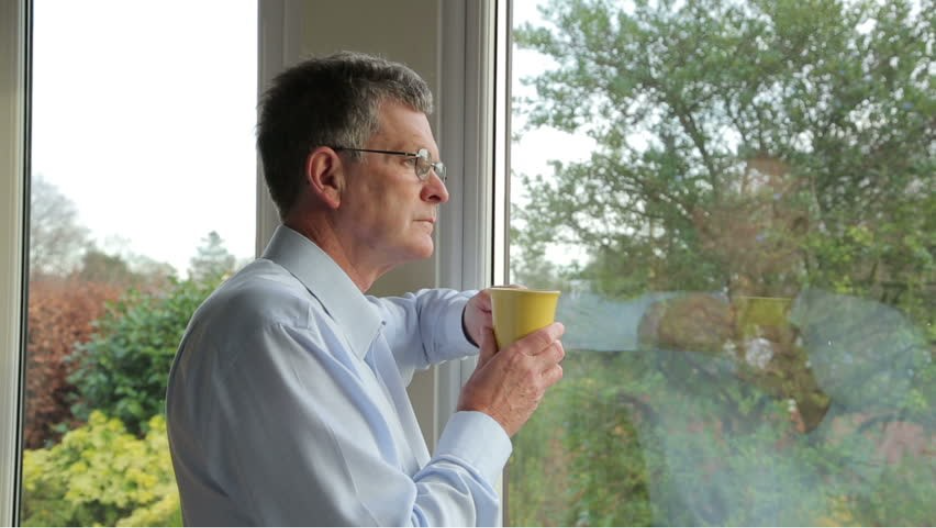 Man contemplates meaning of life